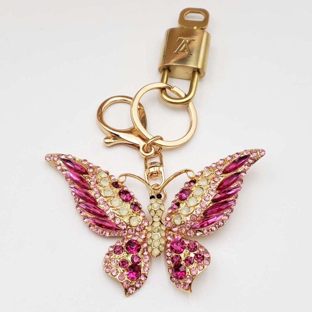 100% Auth Louis Vuitton Lock & Key with unbranded Bagcharm, Keycharm, Keychain - Picture 5 of 6